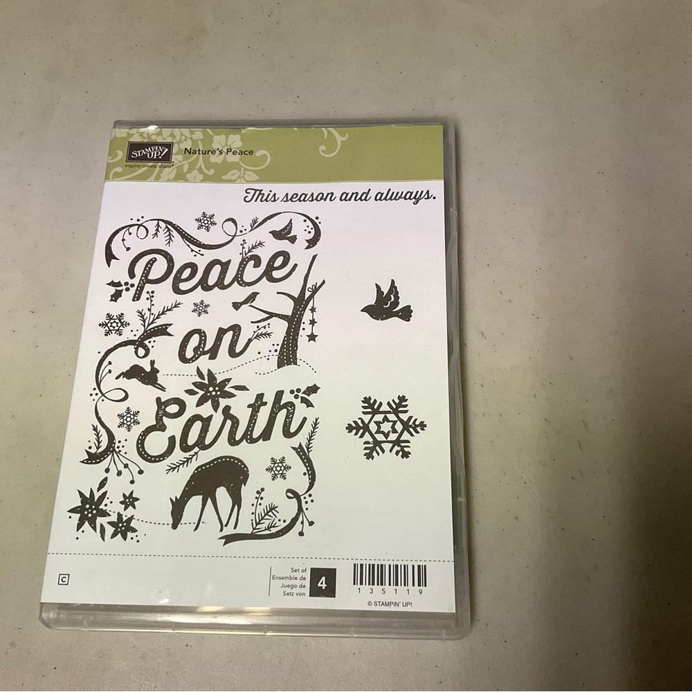 Stampin' Up! Nature's Peace Stamp Set - Black Design
